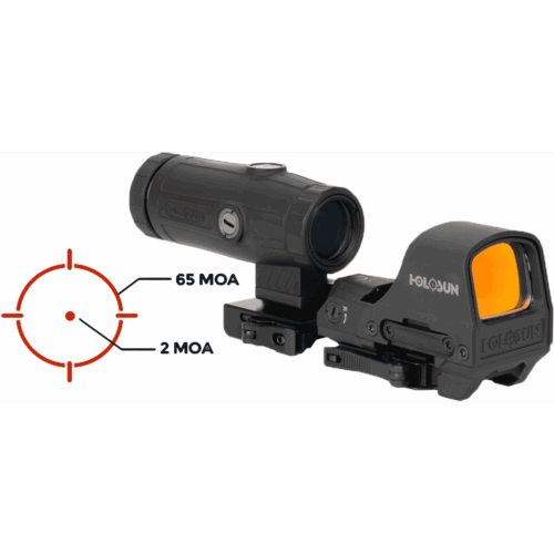 HOLOSUN HS510C Red Dot Sight w/ HM3X Magnifier - Image 3