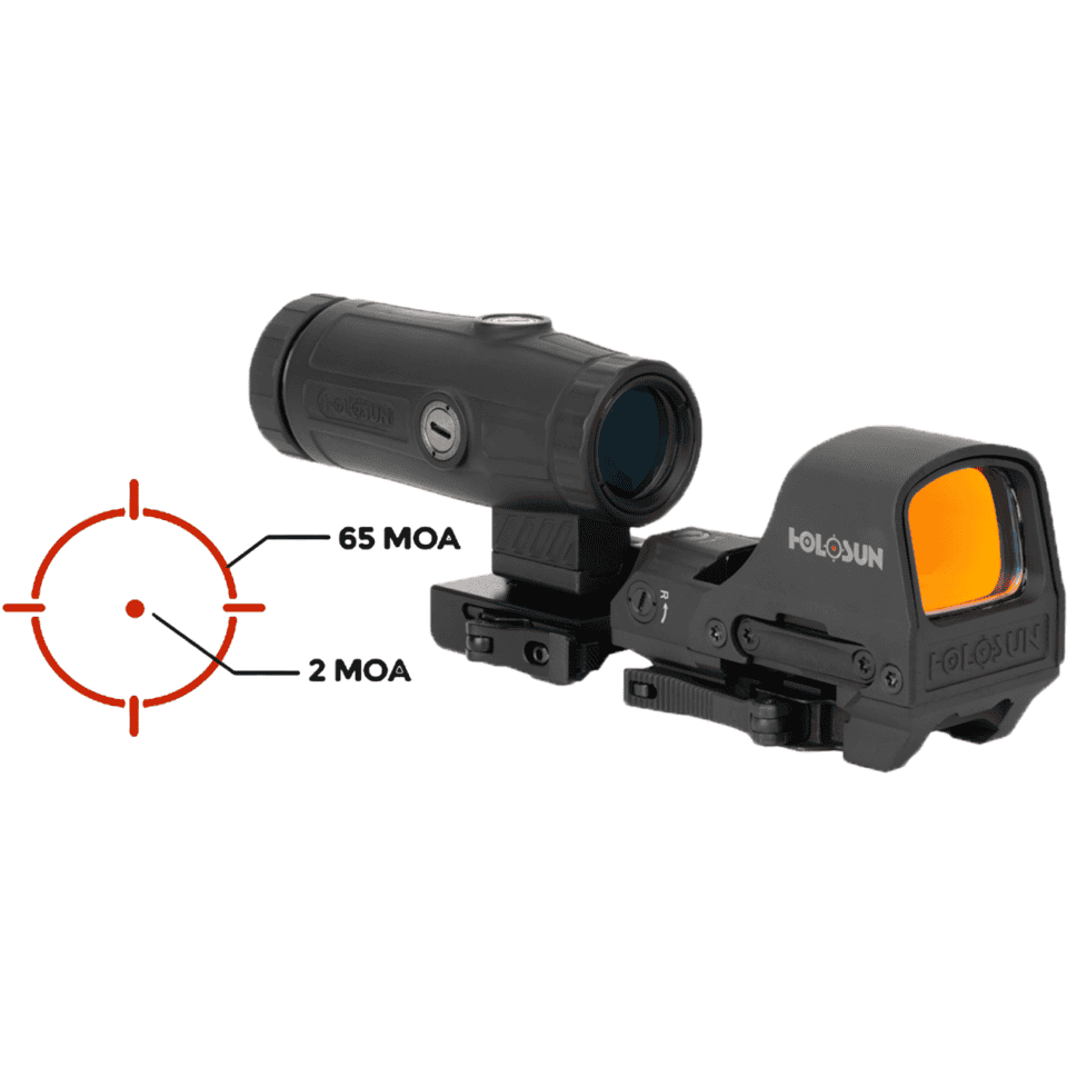HOLOSUN HS510C Red Dot Sight w/ HM3X Magnifier - Image 3