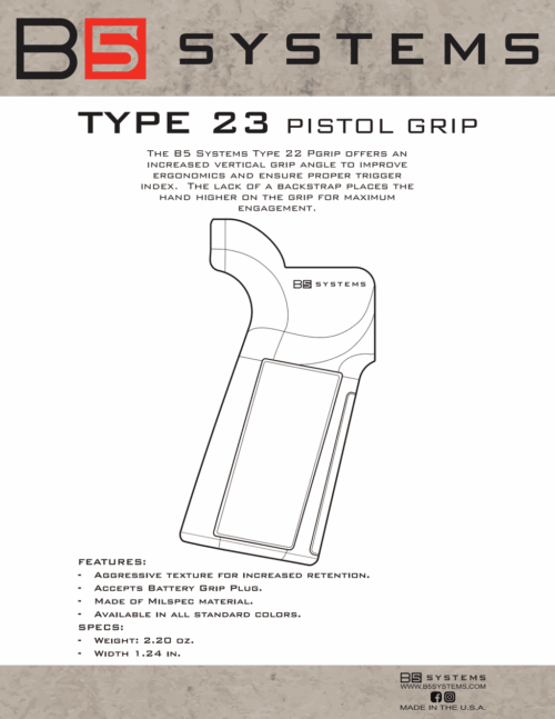 B5 Systems Type P23 Grip - Image 6
