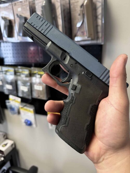 Laser Stipple Pattern Cross Hatch For Black Glock Frame Only